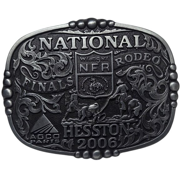 2006 NFR Belt Buckle National Finals Rodeo Team Roping Cowboy Wrangler Ropers - Picture 11 of 11